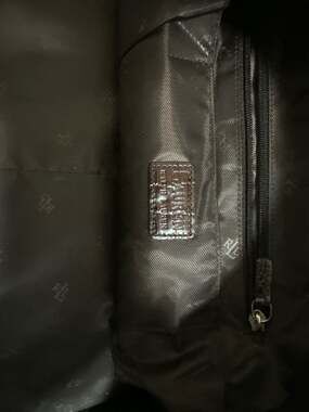 Vintage Ralph Lauren Dark Brown Suede and Croc-Embossed Leather duffleBag
